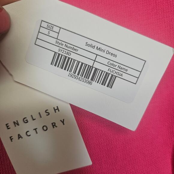 NWT English Factory Mixed Media Ruffled Short-Sleeve Mini Dress - Picture 6 of 10